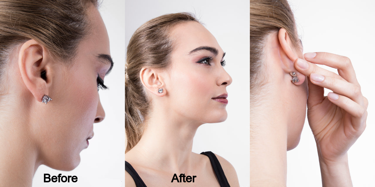 3 Pairs Of Earring Lifters, Hypoallergenic Earring Backs For Droopy Ears,  Adjustable Crown Earring Backs For Heavy Earrings - Style 3